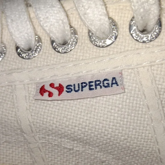 Superga Cream Platform Sneakers - Picture 2 of 9